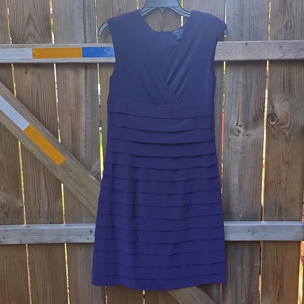 Elegant Purple Sleeveless Dress